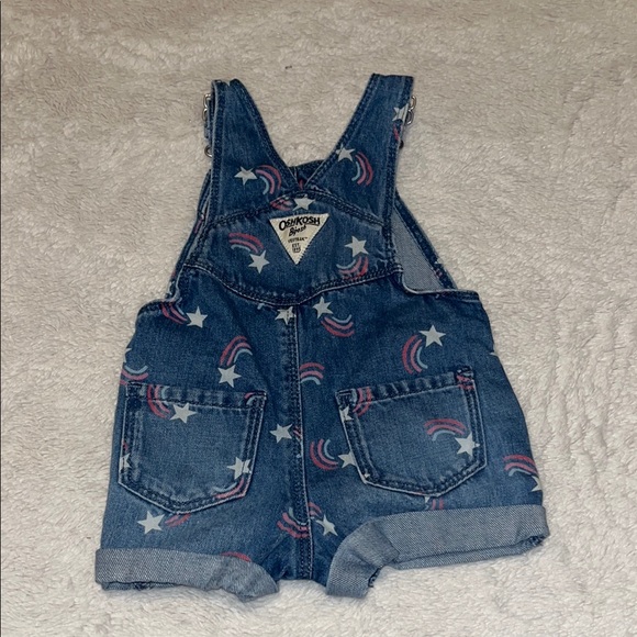 OshKosh B'gosh Denim rainbow Overalls ๐ - Picture 2 of 6